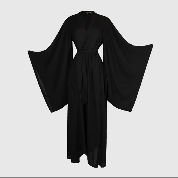 Jennafer Grace Kimonos & Yukatas Jennafer Grace Black Opaque Kimono